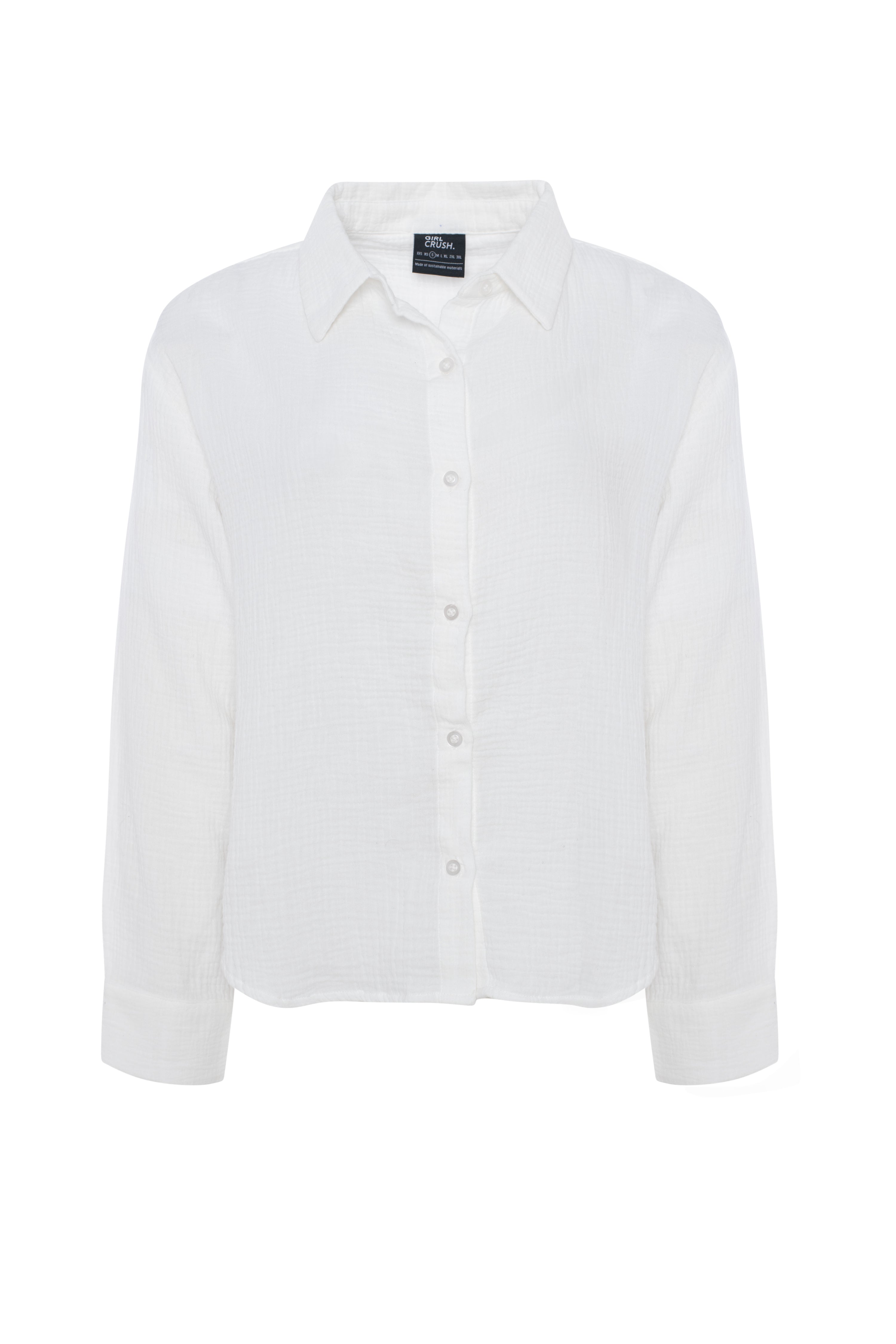 Chemise texturée en coton organique