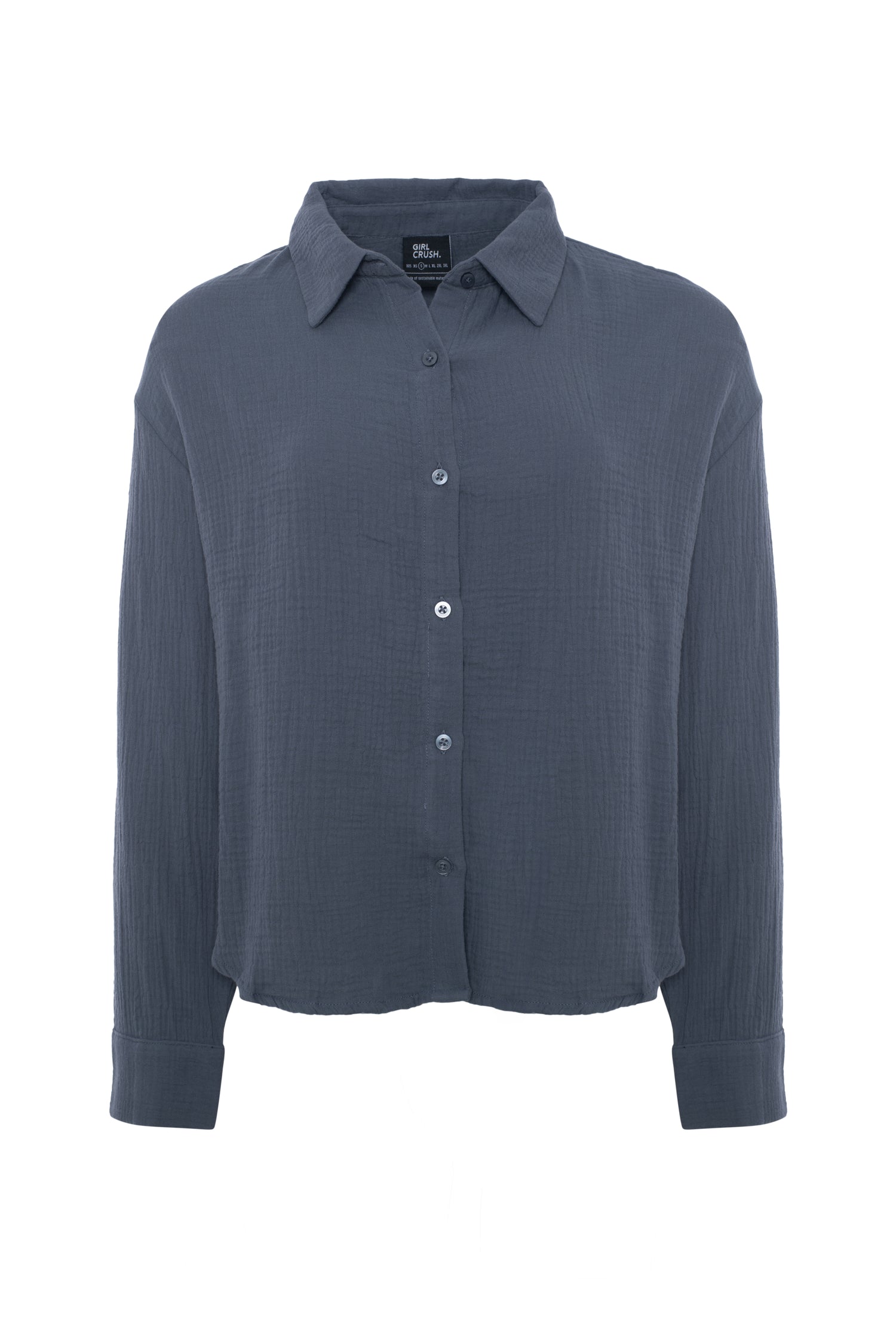 Chemise texturée en coton organique
