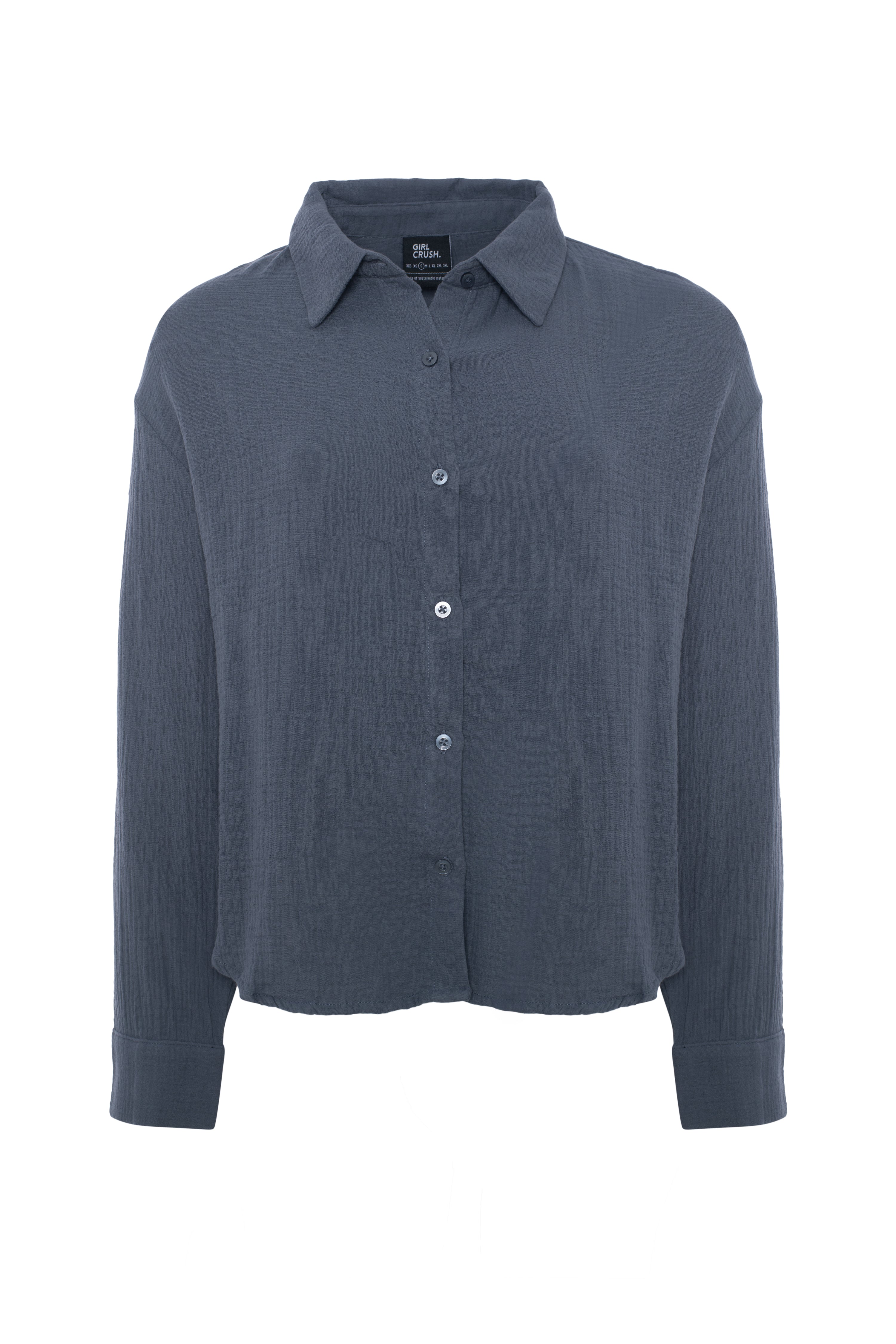 Chemise texturée en coton organique