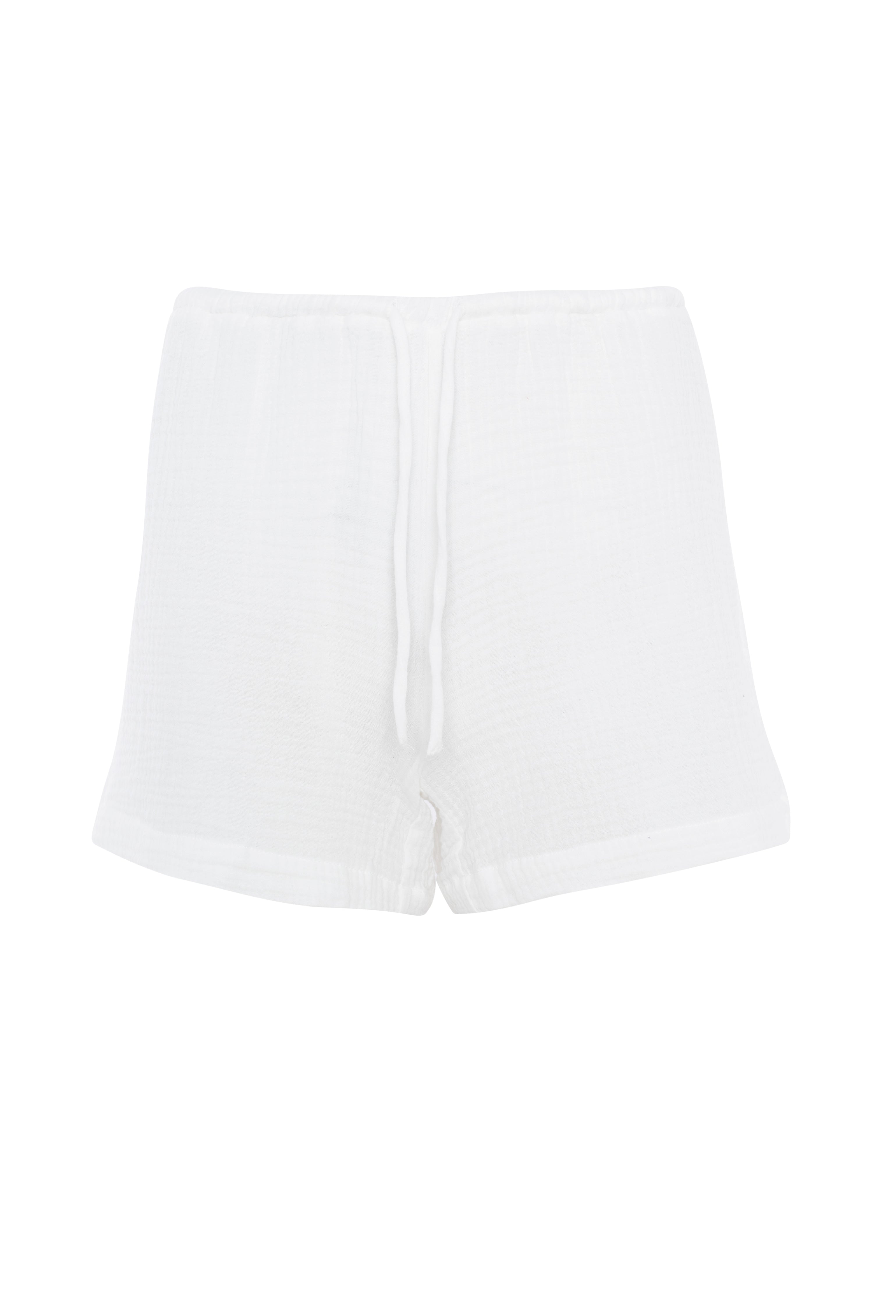 Short texturé en coton organique