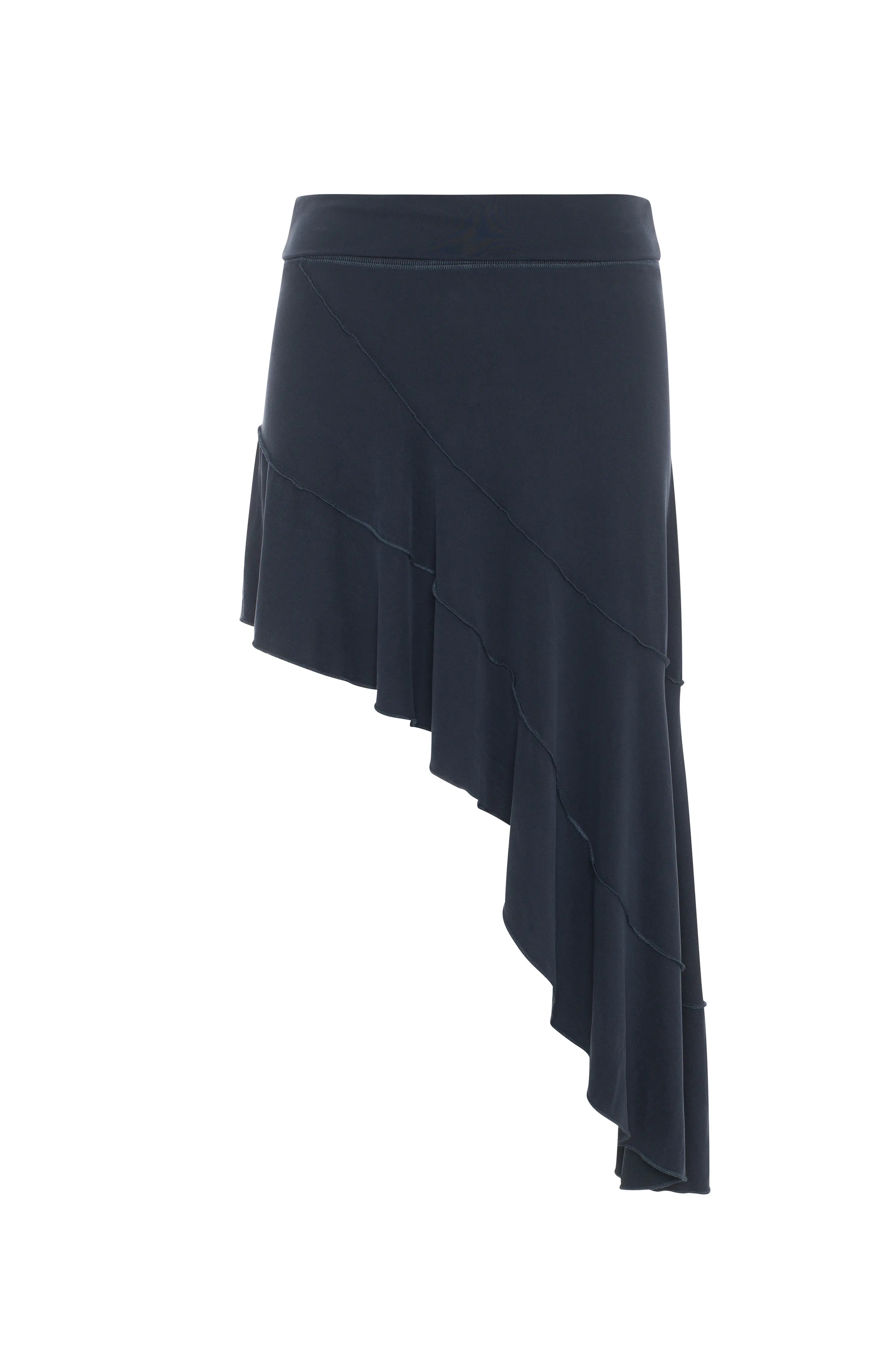 Asymmetrical Midi Skirt - G6010