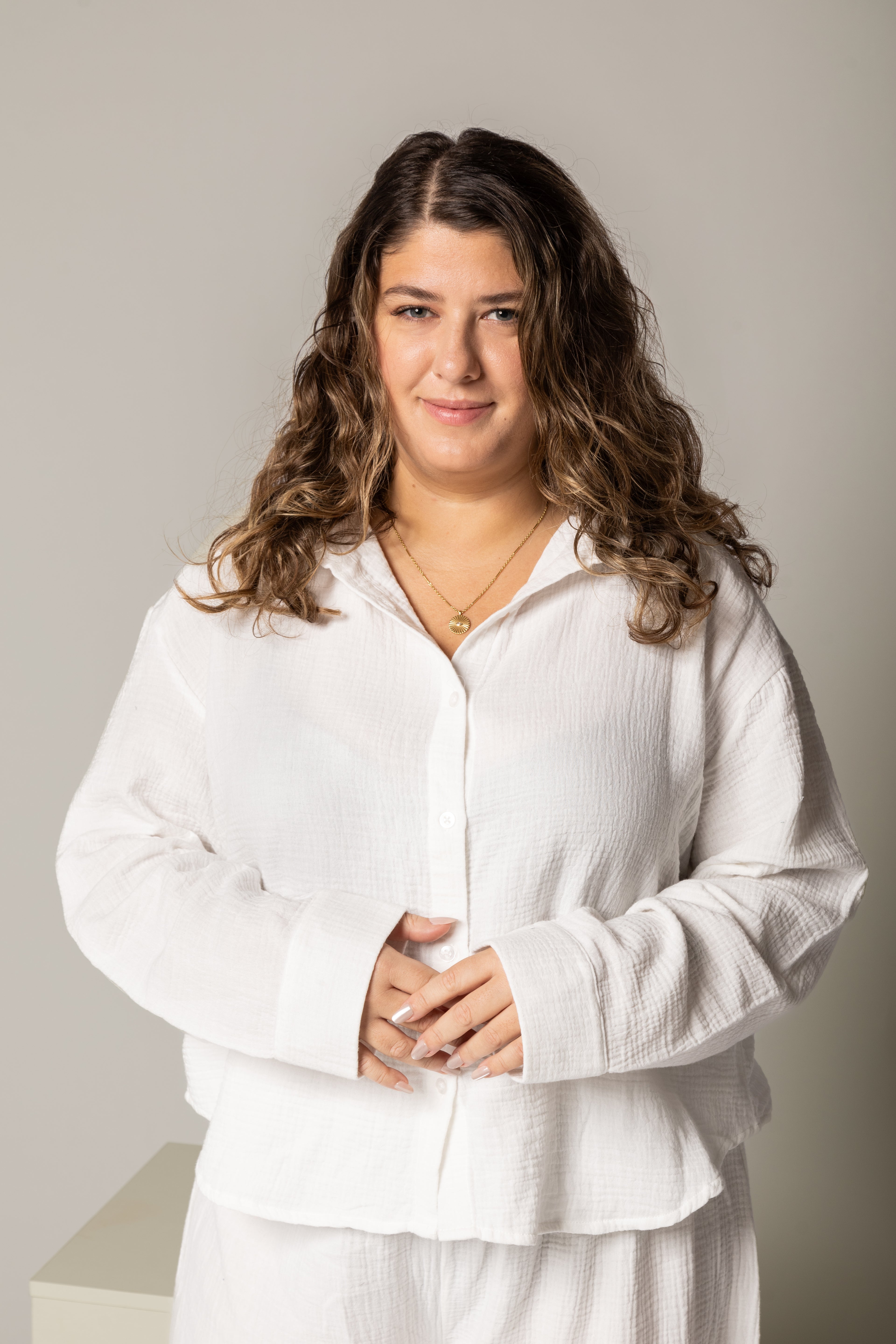 Chemise texturée en coton organique