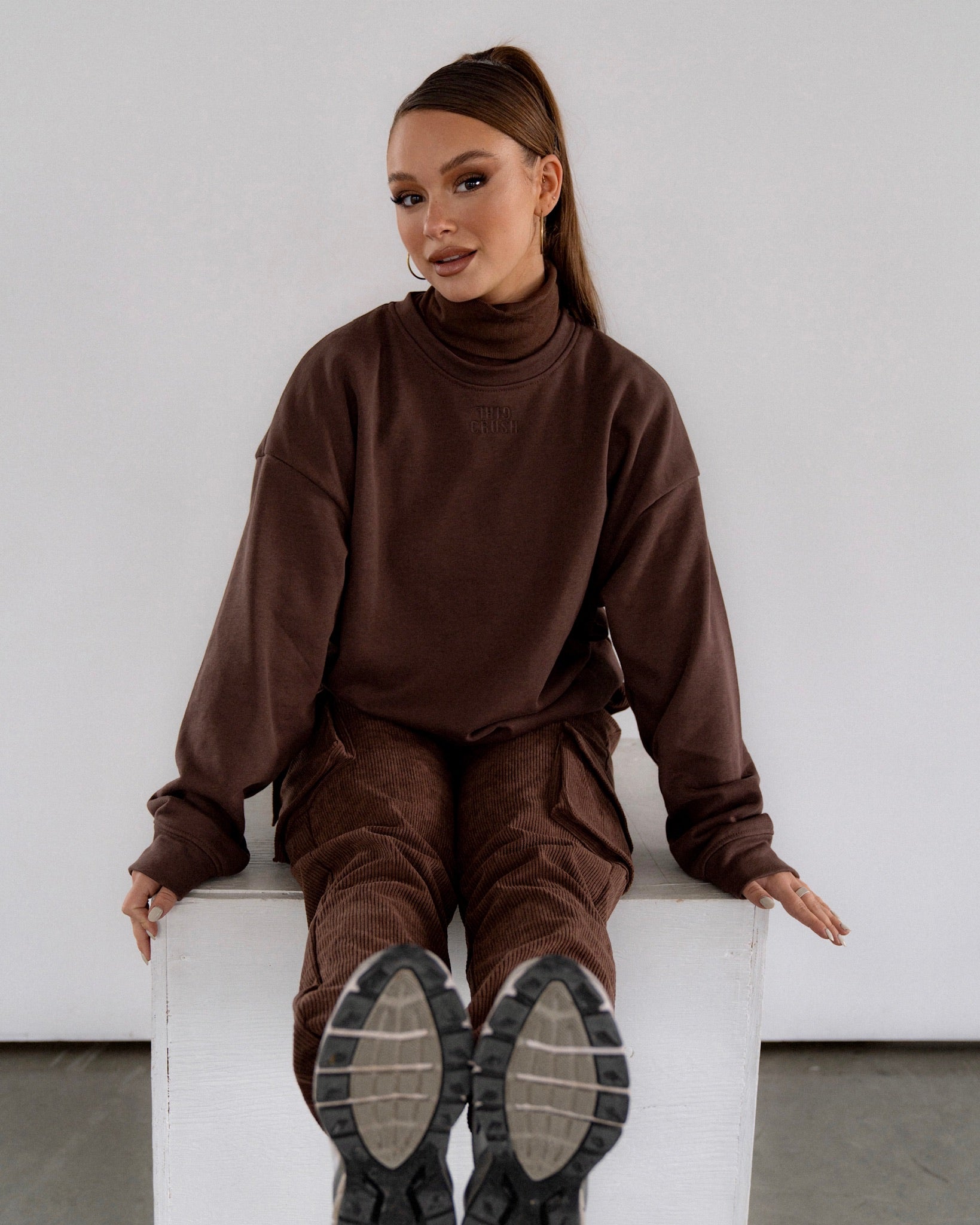 Elevated oversized crewneck