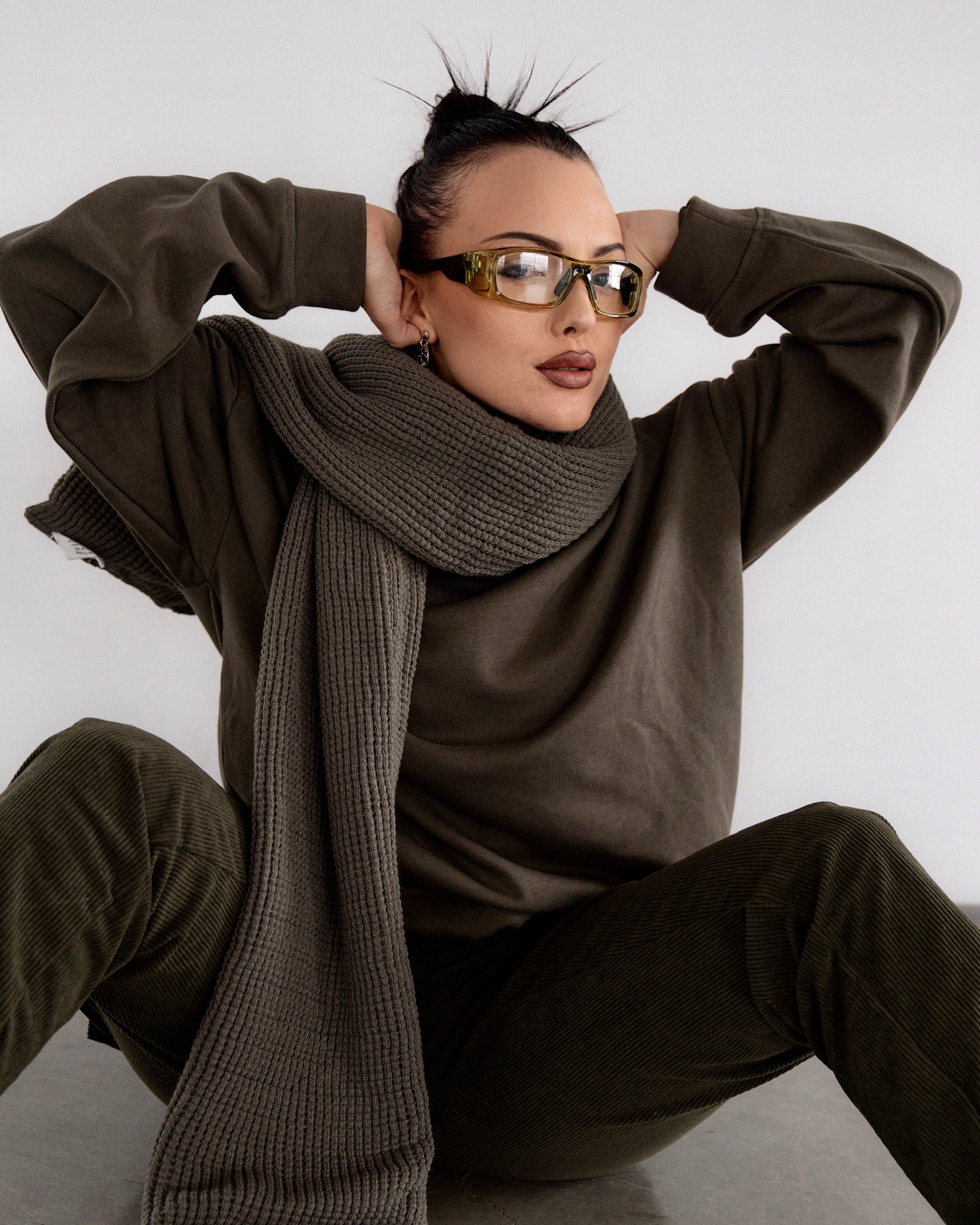Elevated oversized crewneck