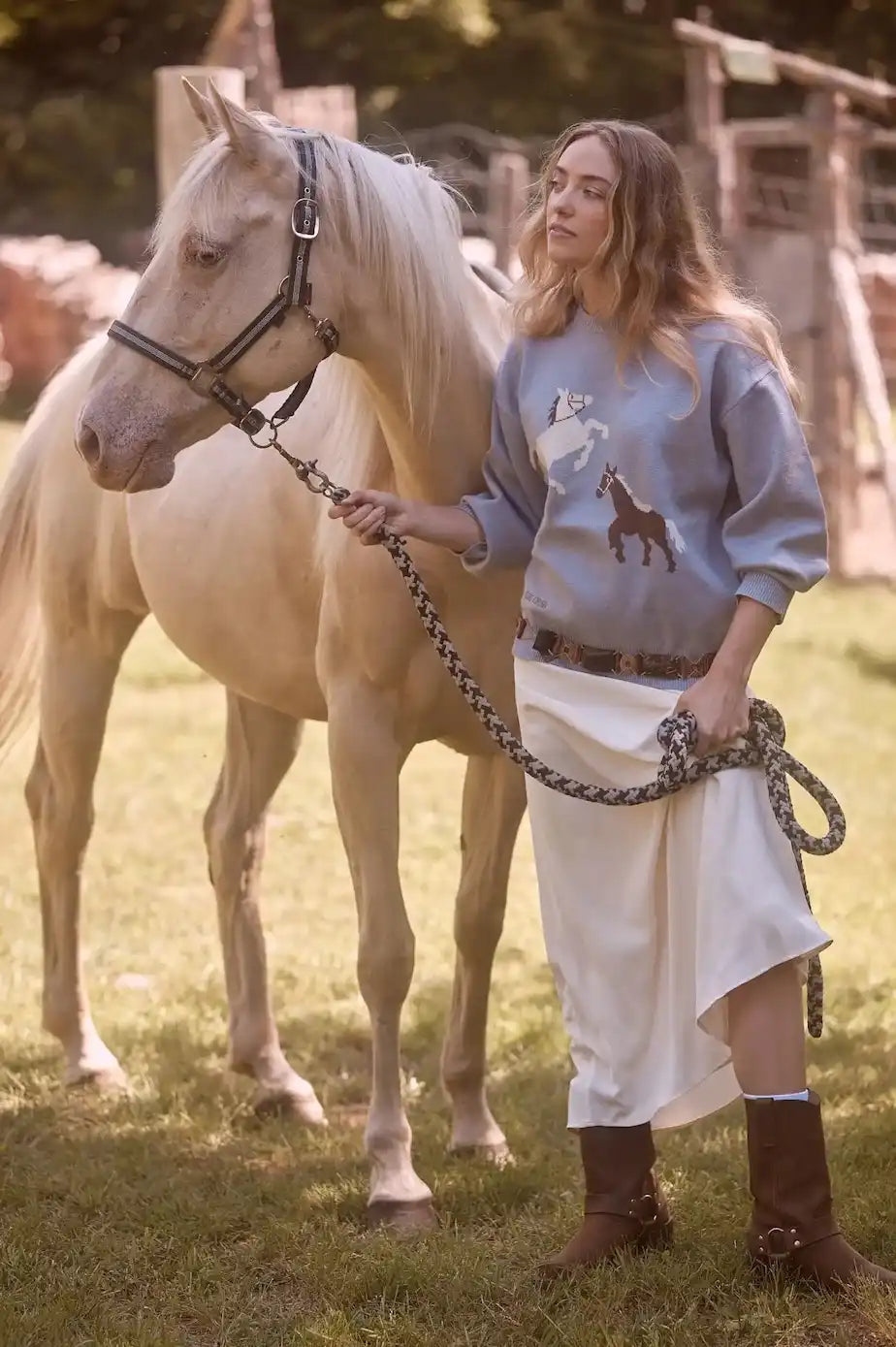 Pull « Ride or Die » en tricot à col rond