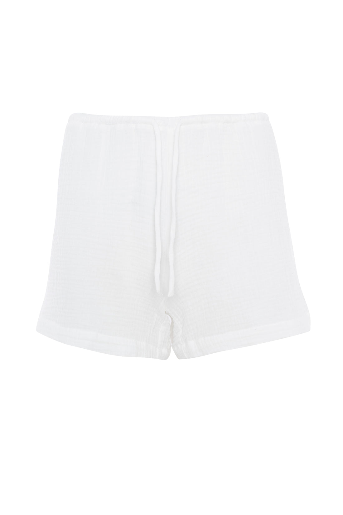 Textured Organic Cotton Loose Shorts