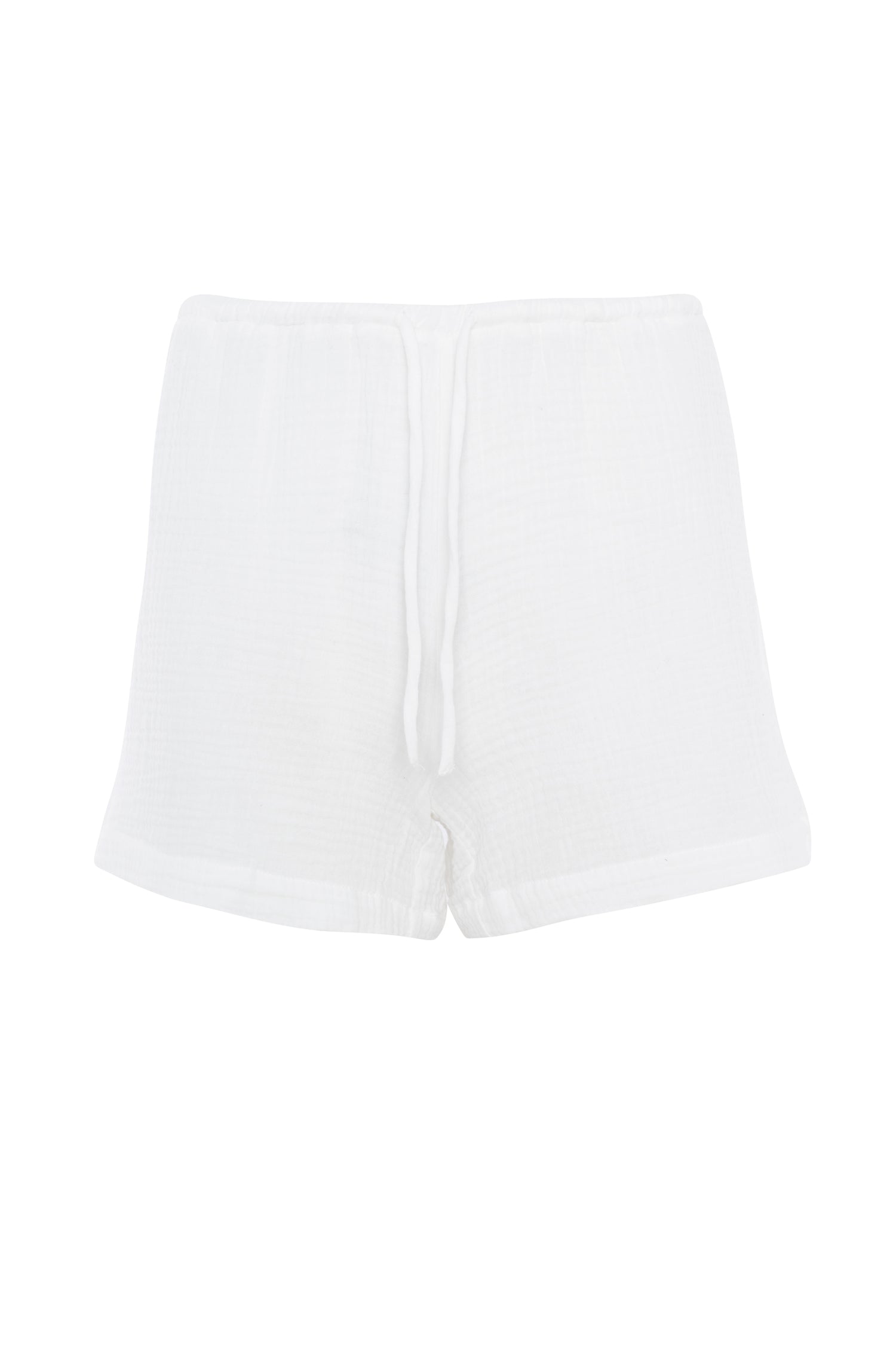 Textured Organic Cotton Loose Shorts