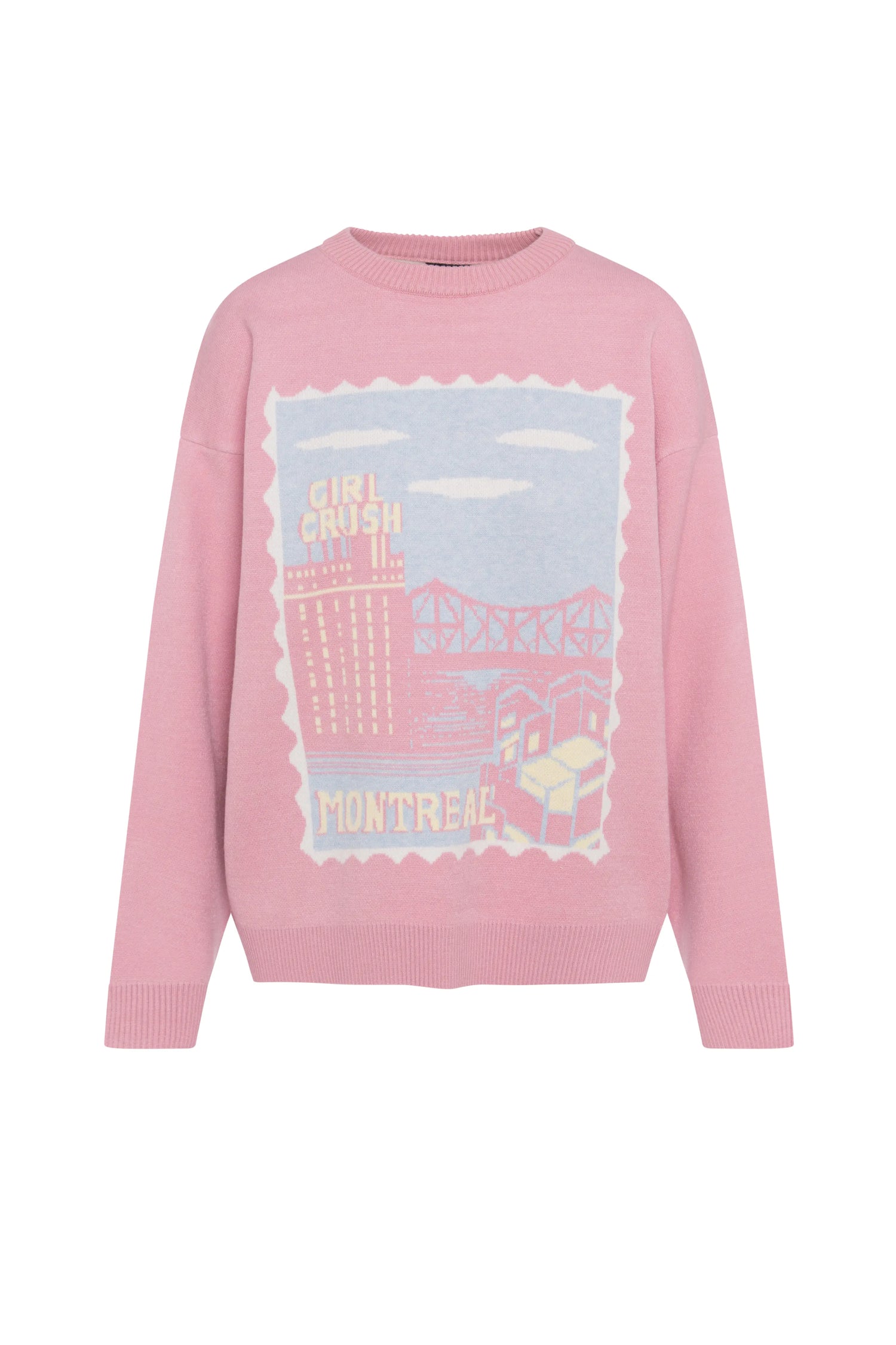 Souvenir Pull - Ville en rose