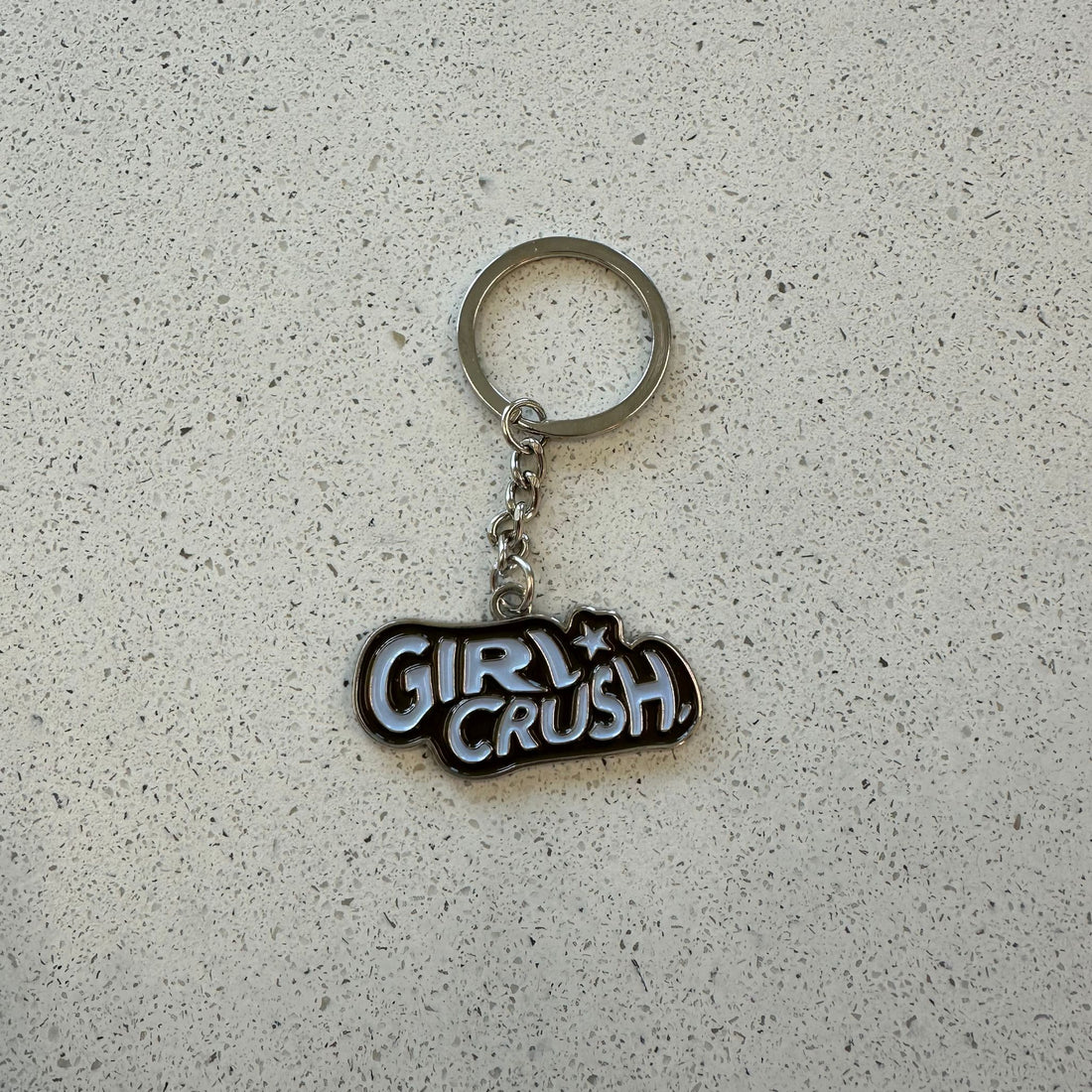 Girl Crush Wavy Keychain