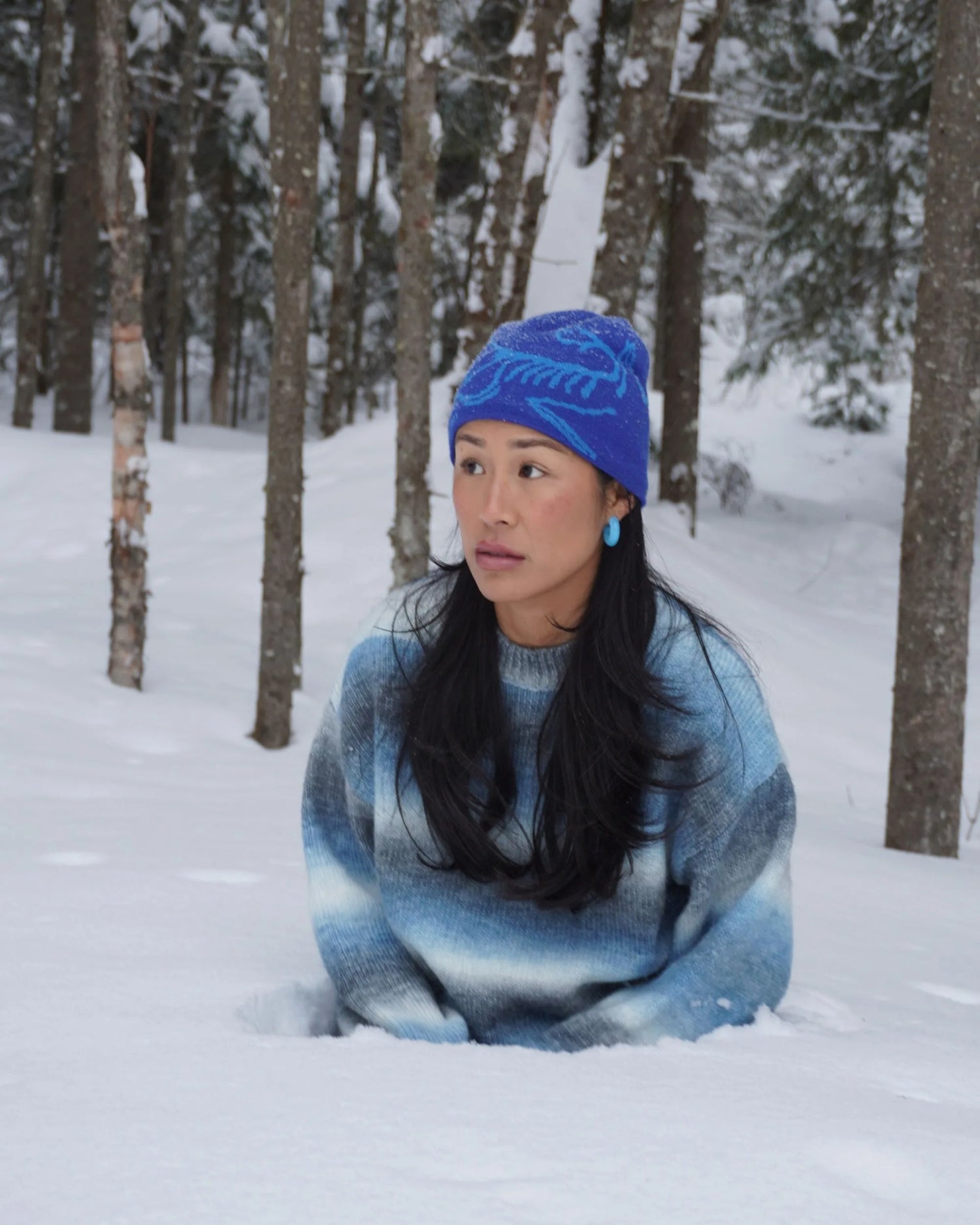 Pull à coupe ample Clair obscur