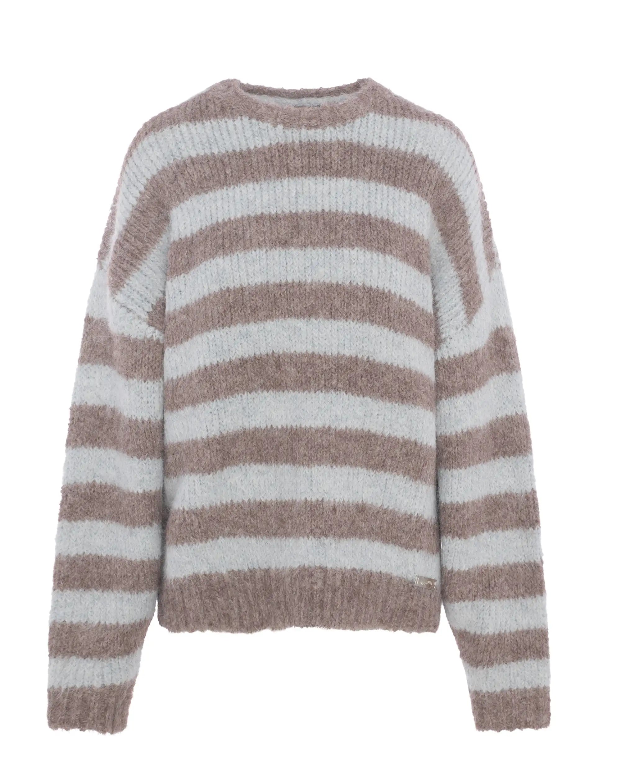 Pull à coupe ample Boréal rayé