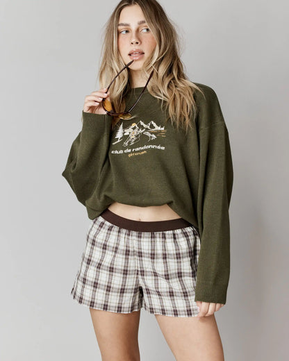 Pull à coupe ample Club de randonnée