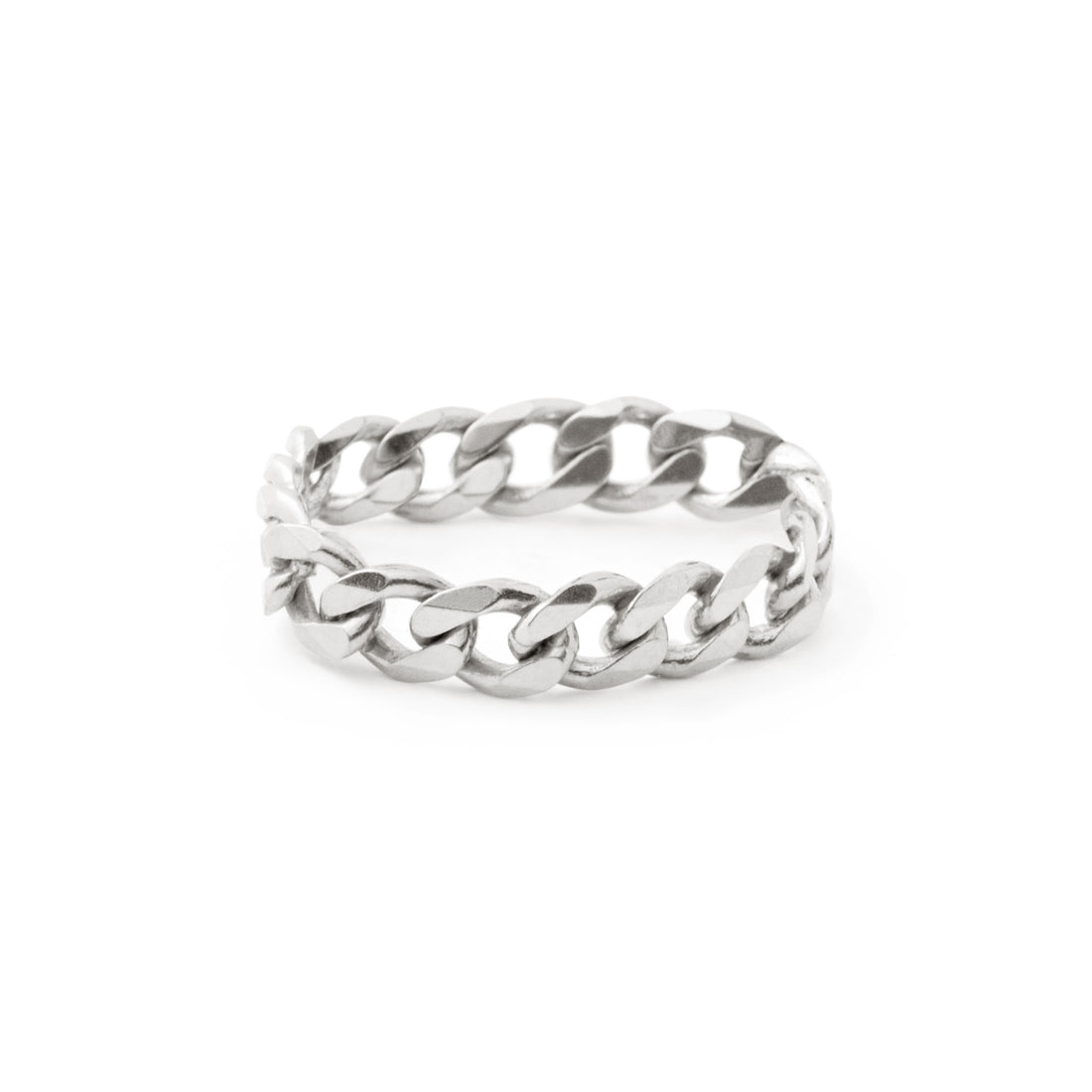 Curb Chain Ring - Silver