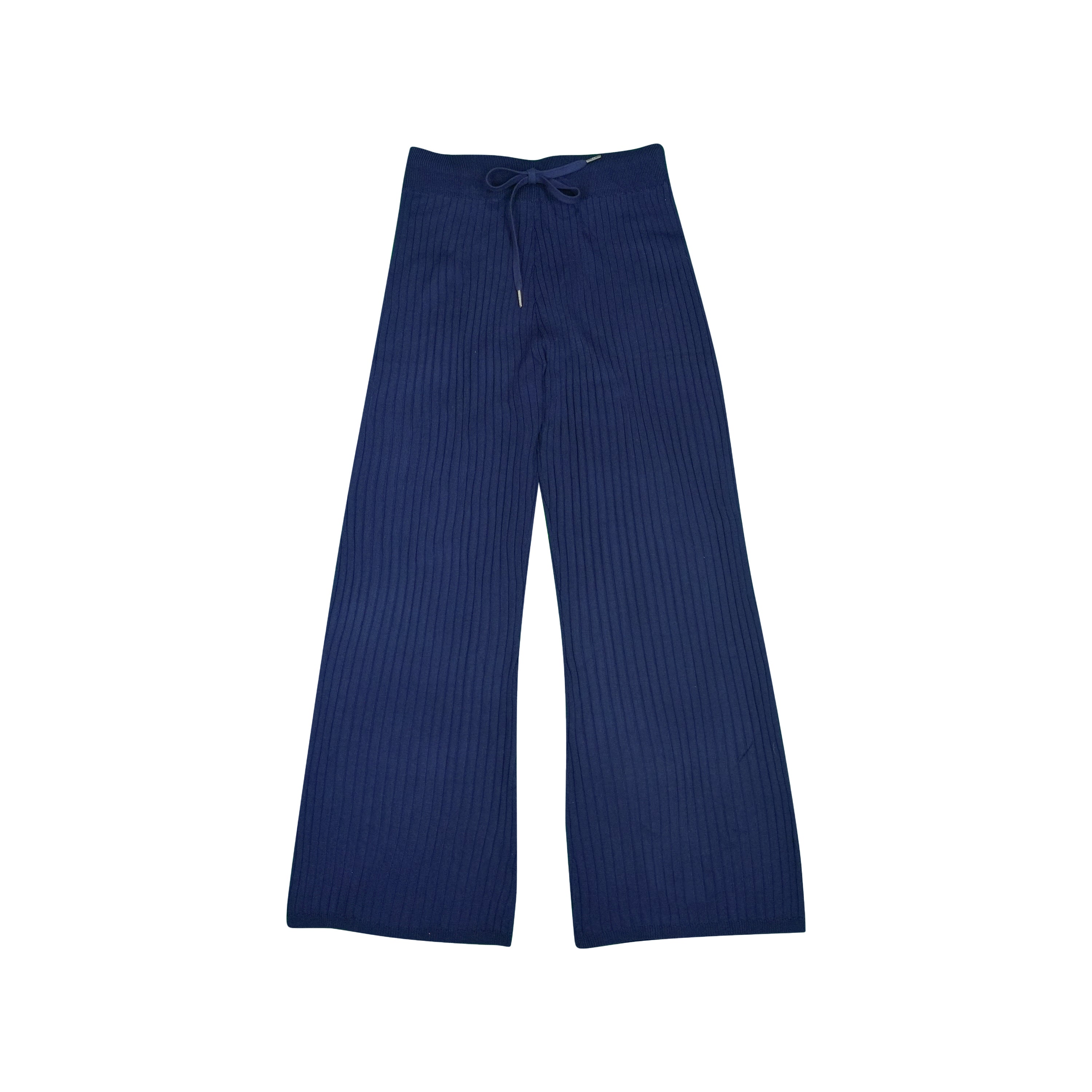 Ribbed Knit Pants - Midnight Blue