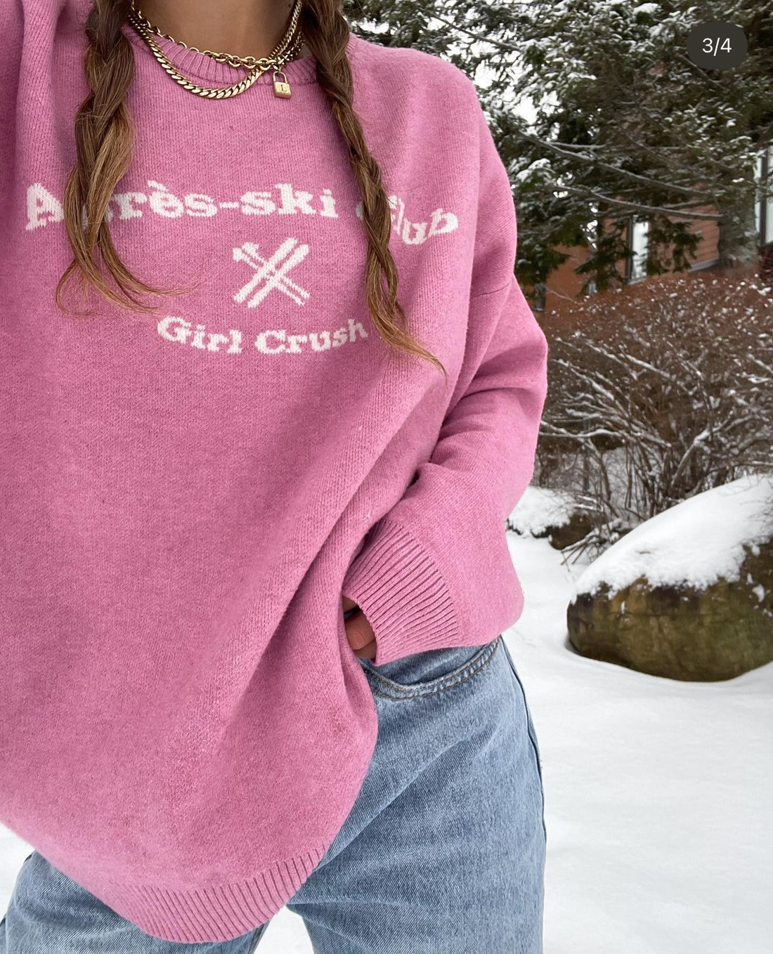 Après-Ski Club Sweater Bubblegum Pink