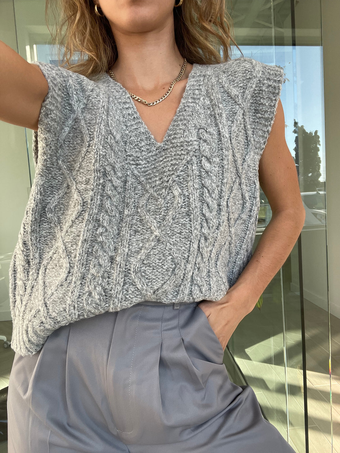 RECYCLED SWEATER VEST